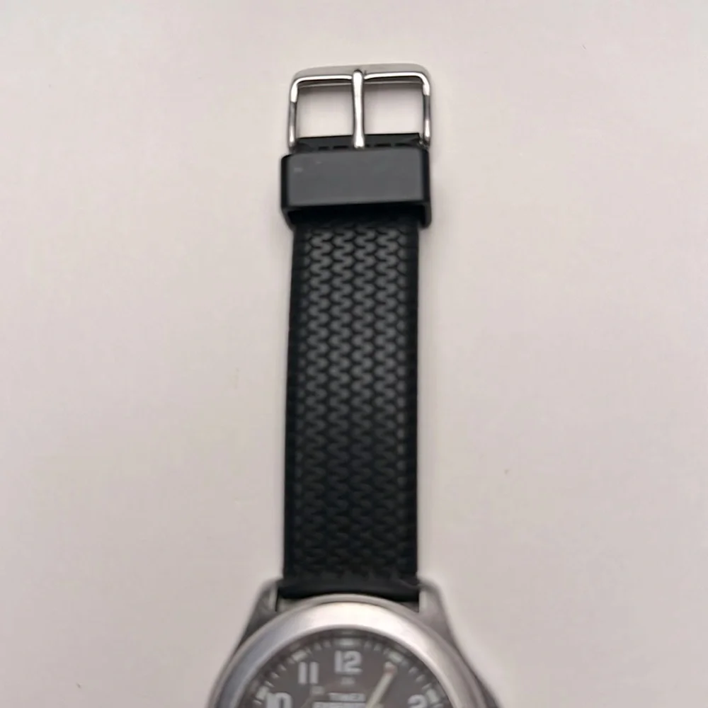 Timex Expedition 50m Water Resistance Black & Silver Men's Watch Rubber Strap - Picture 5 of 10